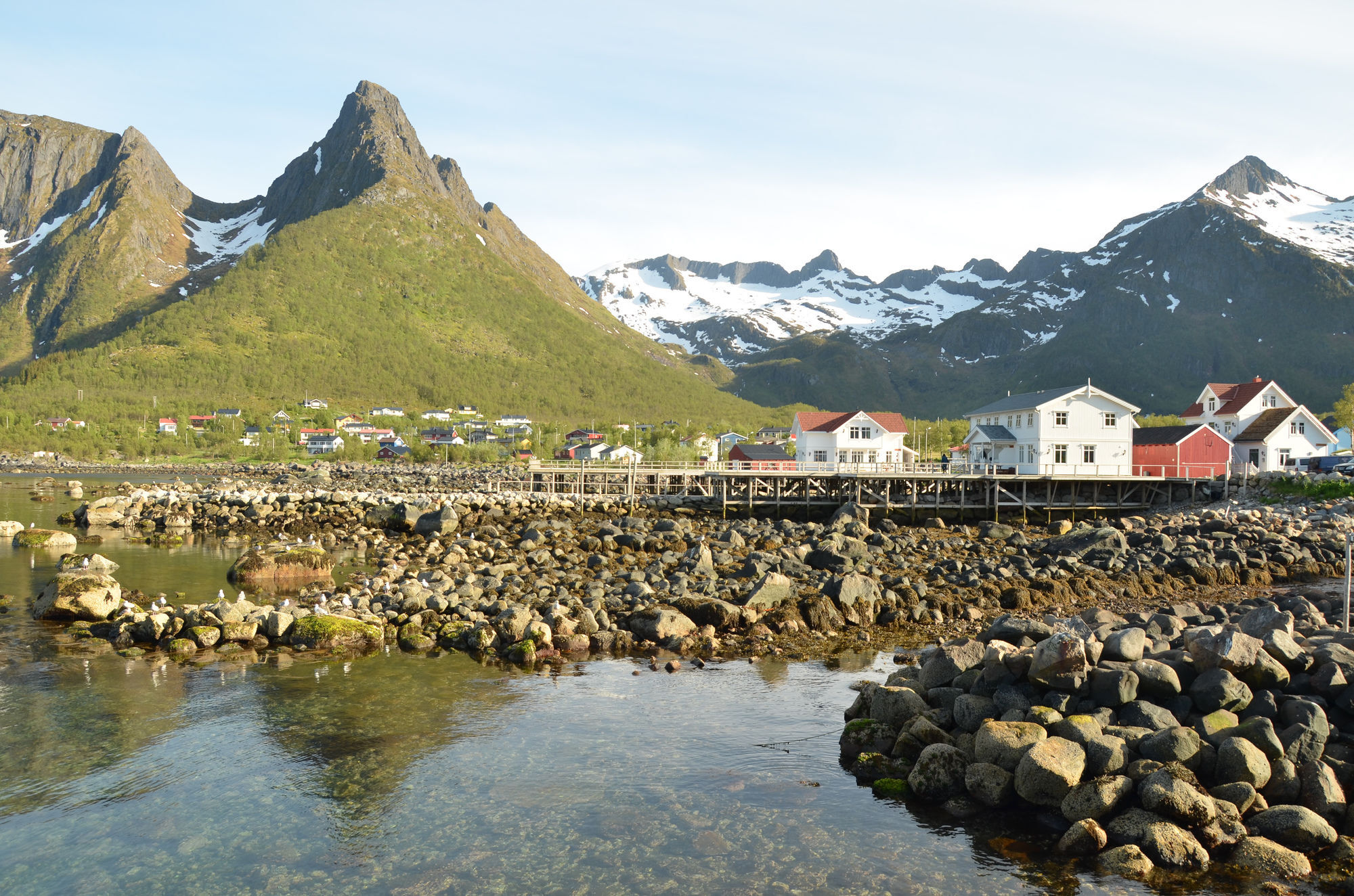 Mefjord Brygge Hotel Tromso Bagian luar foto